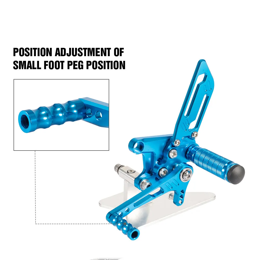 CNC мотоцикл подножка подножки Peg педаль Rearset синий стиль для Suzuki SV650 SV650S GSXR600 GSXR750 GSX-R1000 K1 D40
