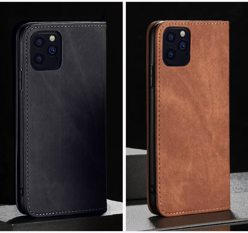 Винтажный джинсовый Магнитный чехол для Xiaomi Redmi Note 8T 10 7 6 Pro, кожаный чехол-книжка с бумажником для Xiaomi Redmi 9 CC9 8A 7A 9 T, чехол s