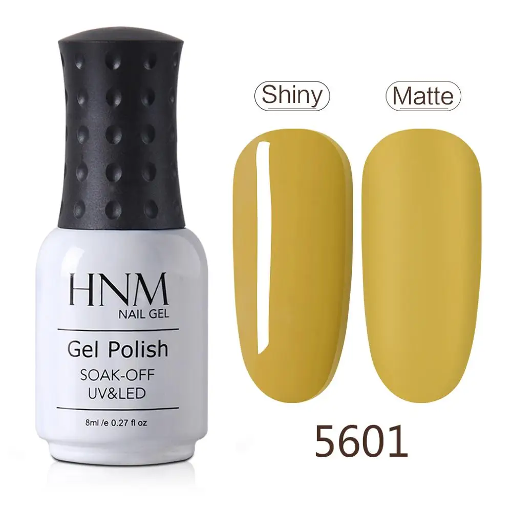 Гелиевый лак для ногтей HNM Yellow Purpl, розовая серия, нужен матовый лак для ногтей, эмалированный Праймер, УФ светодиодный лак, набор полуперманентных лаков - Цвет: 5601
