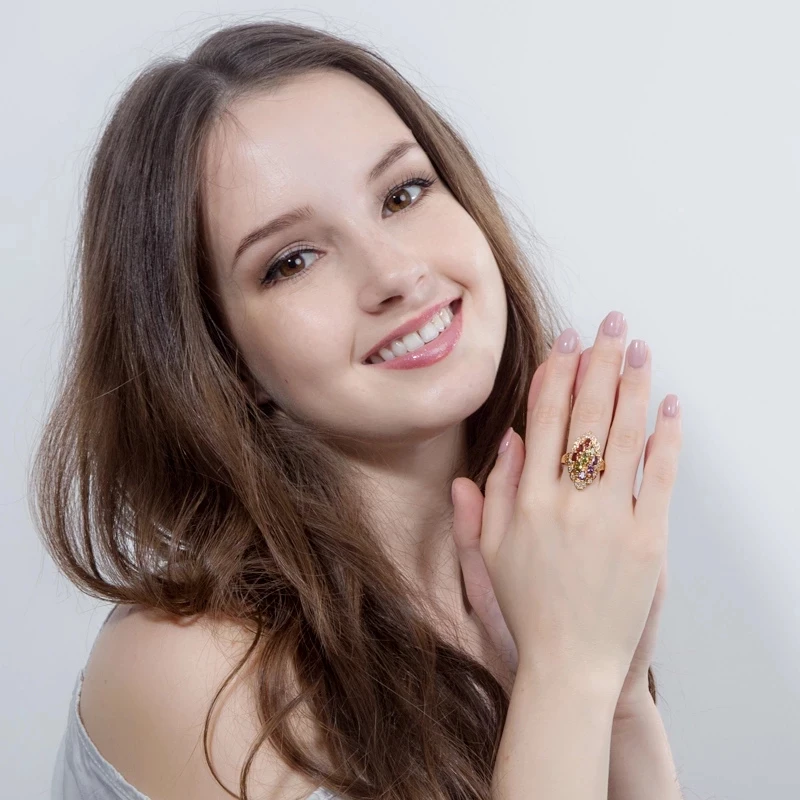 Finger Rings for Women CZ Engagement Wedding Party