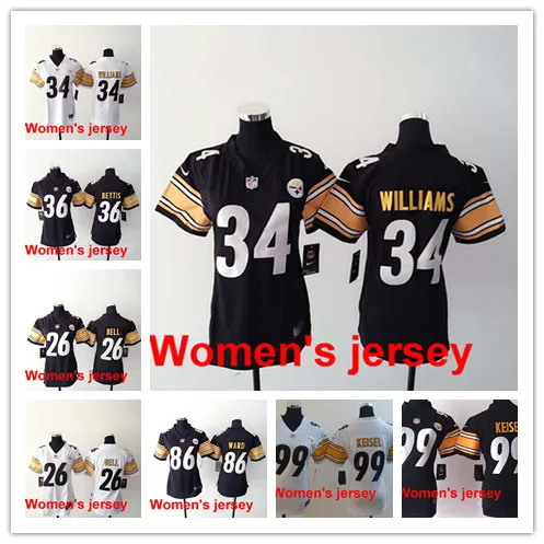 Женщины дамы Все сшитые Питтсбург s#84 Antonio коричневый#7 Ben Roethlisberger#25 Бруны#26 LeVeon Bell Джерси
