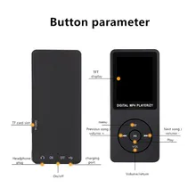 Модный портативный MP3-плеер с ЖК-экраном, fm-радио, видеоигры, фильм Walkman с оригинальным AMV