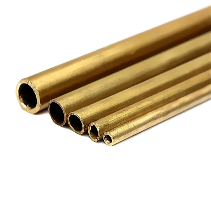 100PCS Brass Tubes Diameter 2mm/3mm/4mm/5mm/6mm Length 300mm Long 0.3mm Wall Brass Pipe Brass Tube Cutting Tool High Quality