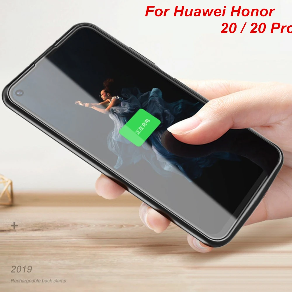 4700 мАч батарея чехол для huawei Honor 20 Pro зарядное устройство Крышка смартфона банк