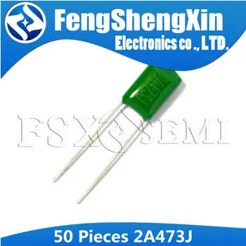 

50PCS CL11 2A473J 5mm 100V 47nF 473 0.047UF 2A473 Polyester Film capacitor