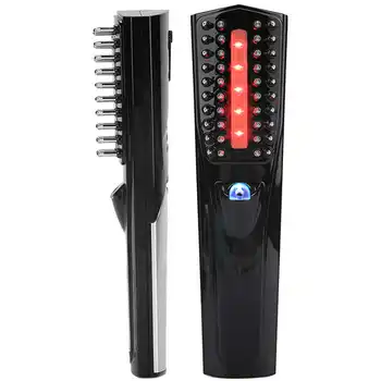 

Keratina Infrared Hair Growth Comb Adjustable Laser Scalp Vibration Massage Comb with Base Keratin Hair Nourishing Comb