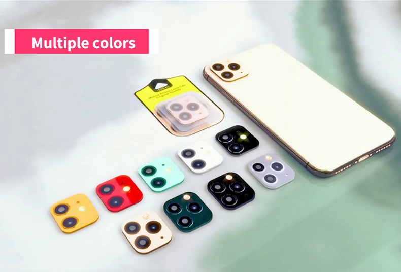 Для iPhone X XS MAX XR Seconds изменить на iPhone 11 Pro MAX наклейка на рассеиватель модифицированный объектив камеры титановый сплав защитный чехол