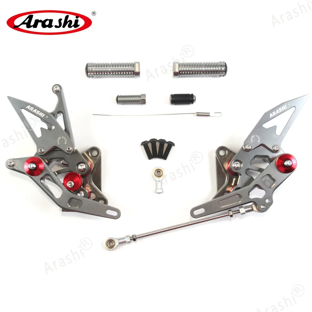 Arashi для SUZUKI GSXR1300 2008- CNC Rider Rearset Регулируемые подножки GSXR 1300 HAYABUSA non-ABS 08-12 13 14 15 16 17