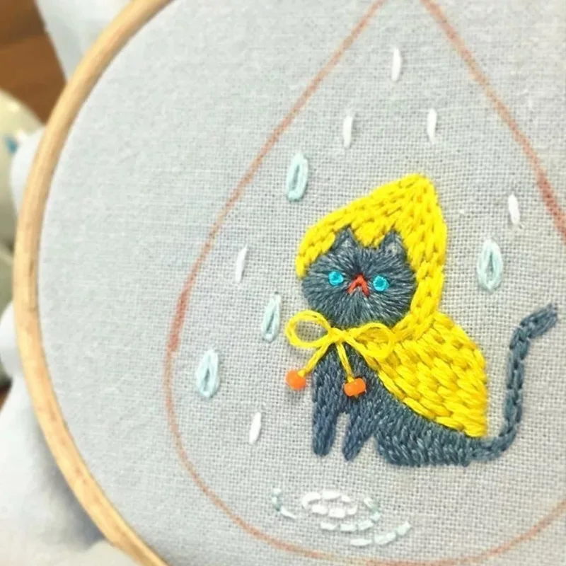 IdYllife DIY кошки котята 3D вышивка крестиком наборы ручного шитья материалы посылка набор для рукоделия домашний декор