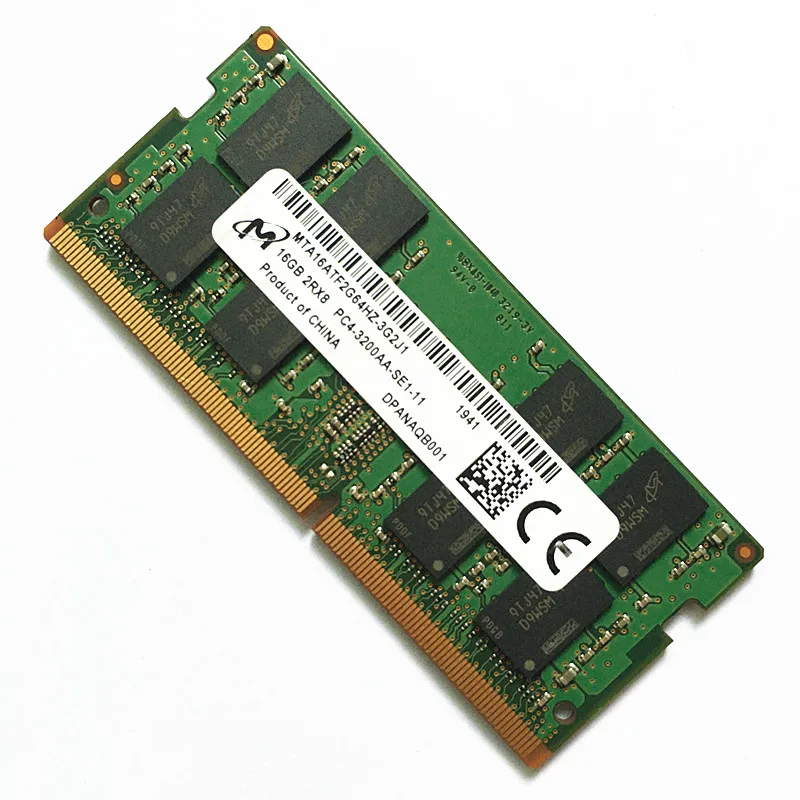 Micron DDR4 RAM 16GB 3200MHZ ddr4 memória do laptop 16GB 2RX8 PC4