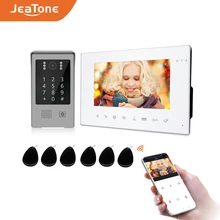 Jeatone – système d'interphone vidéo intelligent, wi fi, Tuya, sonnette 960P, pour la sécurité à domicile, enregistrement, mot de passe, déverrouillage de carte RFID