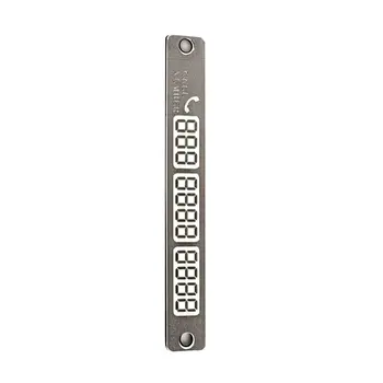 

Car Luminous Temporary Parking Card With Suckers And Night Light Phone Number Temporary Stop Sign Card Plate