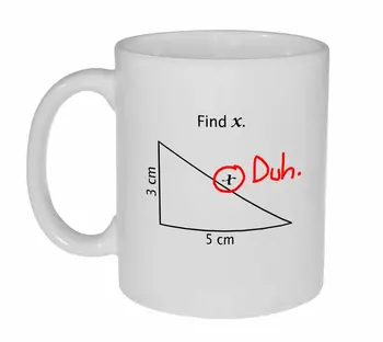 

Find X Funny Math Coffee or Tea Mug 11OZ