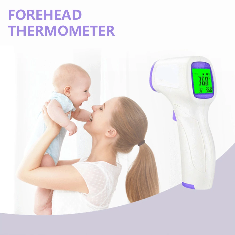 

Muti-fuction Baby Digital Termomete with LCD Display Infrared Forehead Body Thermometer Gun Non-contact Temperature Measurement
