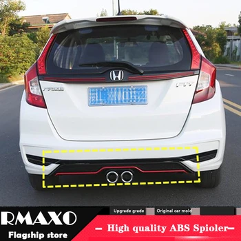 

For Honda FIT JAZZ ABS Rear Bumper Diffuser Protector For 2018-2019 JAZZ XGP Body kit bumper rear Front shovel lip rear spoiler
