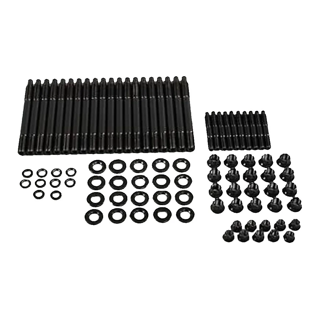

Cylinder Head Stud Double End Bolt Nut Gakset Kit Replacement For Chevy LS1 LS6 LS22 2004-UP 5.3L 5.7L 6.0L Engines