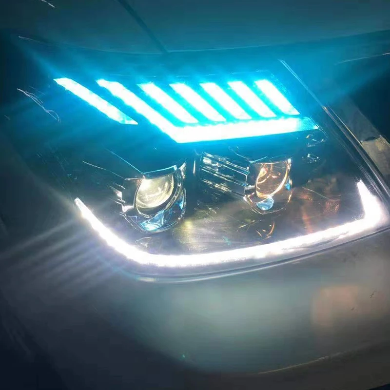 

Bedehon Headlight Assembly For Patrol Car Headlights 12V 5 Lighting Model 6000K with Bi LED/XENON Projector Lens D2H Bulbs