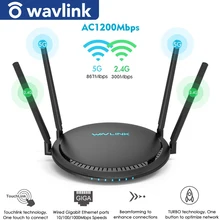 Wavlink 1200Mbps Smart WiFi Router 5Ghz Touchlink AC1200 Dual-Band Gigabit Ethernet Router Wi-fi Wireless 2.4Ghz WiFi Repeater