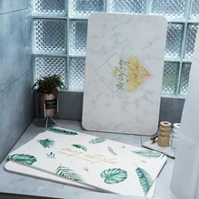 LISM лист diatom грязевой мат прочный Быстросохнущий абсорбирующий коврик для ванной комнаты нескользящий диатомит ковер