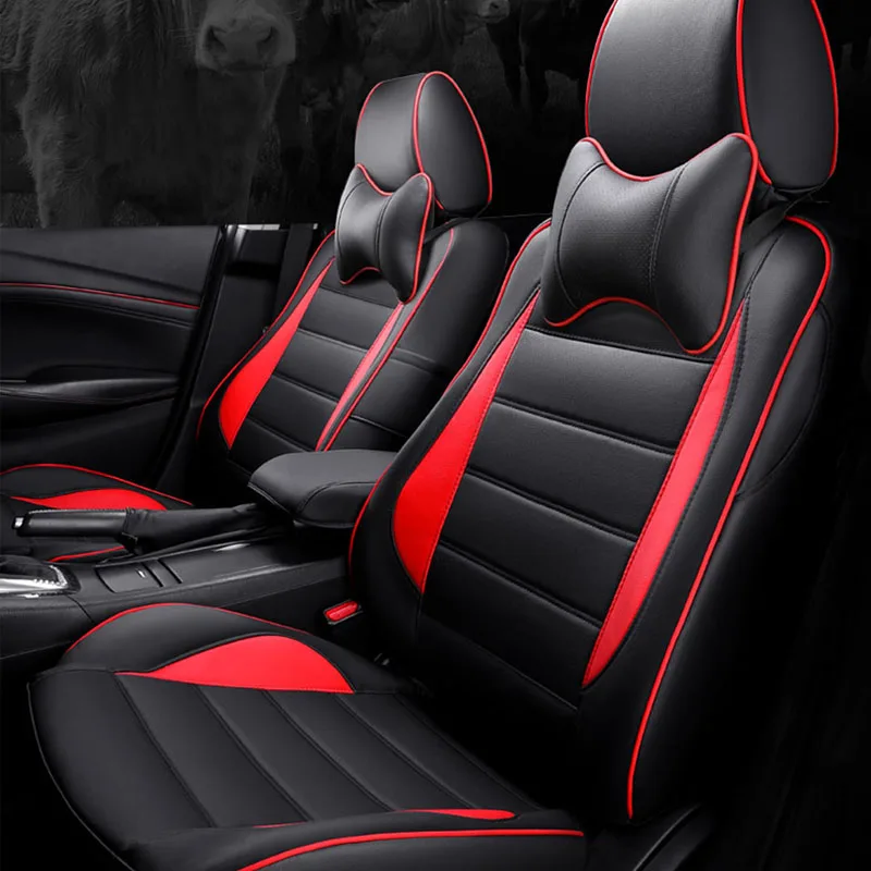 leather car seat cover For hyundai getz santa fe kona sonata tucson 2008 2018 genesis coupe creta veloster ix25 accessories