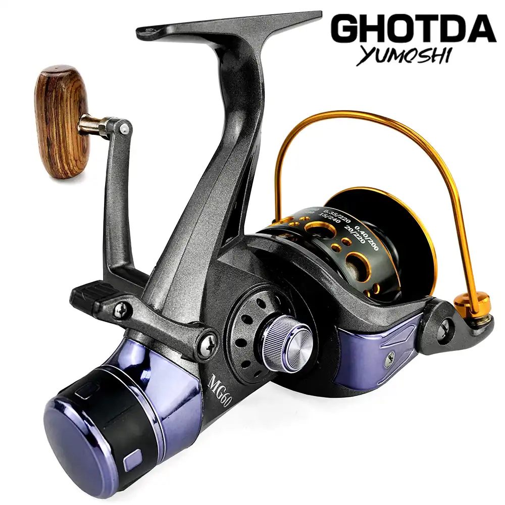 釣り5 2 1 5 0 1高速金属スプールデュアルブレーキシステムスピニングリール海水ブレーキリール 釣りリール Aliexpress