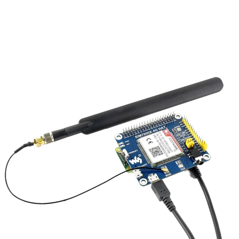 Шляпа Waveshare 4G/3g/2G/GSM/GPRS/GNSS для Raspberry Pi Zero/Zero W/Zero WH/2B/3B/3B, на основе шапки SIM7600X 4G, поддержка Dial-Up