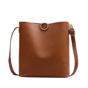 

Women's Bag Shoulder Messenger Bag Solid Color Zipper Leather Fashion Simple Fashion Wild Temperament Casual H1
