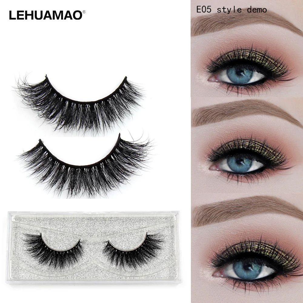 Норковые ресницы LEHUAMAO 5D густые долговечные норковые естественные драматические
