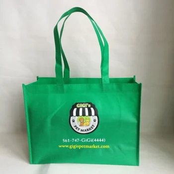 

Wholesale 1000pcs/lot Economical Premium Green Non Woven Fabric Shopping Bags Carton Large Capacity Promotional Grocery Handbags