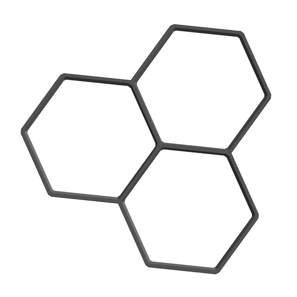 Hexagon Driveway Paving Brick Patio Path Garden Concrete Road Maker Mould