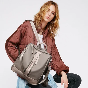 

Female Casual backpack cute women school bags for teenage girls waterproof nylon Fashion Backpack Ladies Luxury Student Bag Book