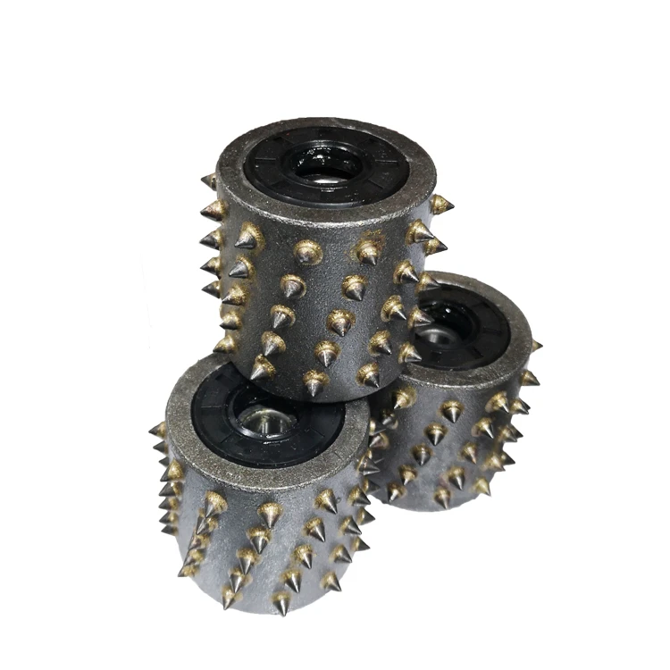 

BH04 Five Rows Carbide Tips Bush Hammer Roller Diamond Bush Hammer for Litchi Stone Surface and Concrete Coating Removal 12PCS