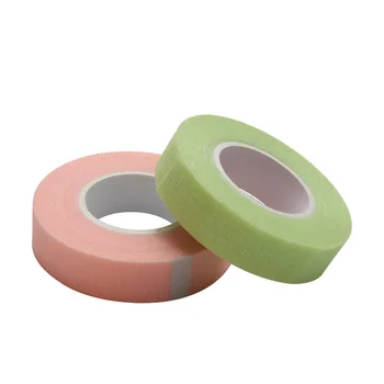 

9m Non-woven fabric Eyelashes Tape with holes breathable comfortable Green pink color eye pad Eyelash extension make up tools