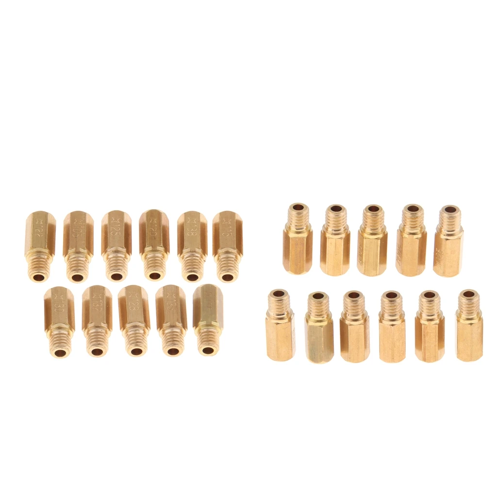 22Packs Carburetor Main Jet Injectors Nozzle Kit For Keihin OKO CVK KOSO PWK
