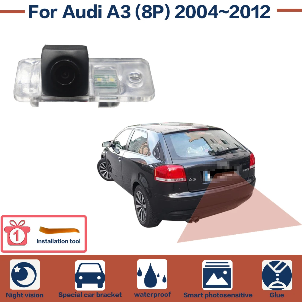 

Night Vision Full HD Car Rear View Reverse Backup Camera High Quality CCD For Audi AC-1001-A33 (8P) 2004-2012