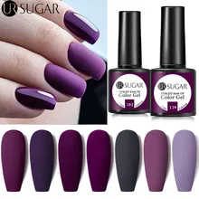 Ur Sugar 7.5ml Dark Purple Gel Nail Polish Soak Off Uv Led Semi Permanent  Gel Varnishes Manicure Nails Art Matte Top Coat Needed - Nail Gel -  AliExpress