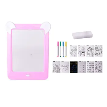 

LED Luminous Drawing Board Child Electronic Fluorescent Writing Painting Pads QX2D
