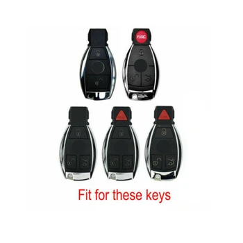 

2 in 1 TPU Key Cover Case for Mercedes-Benz A190 A45 MG B200 C230 C63 CL500 CLA200 E200 GLA200 S500 SLK200 ML400 A B C S Class