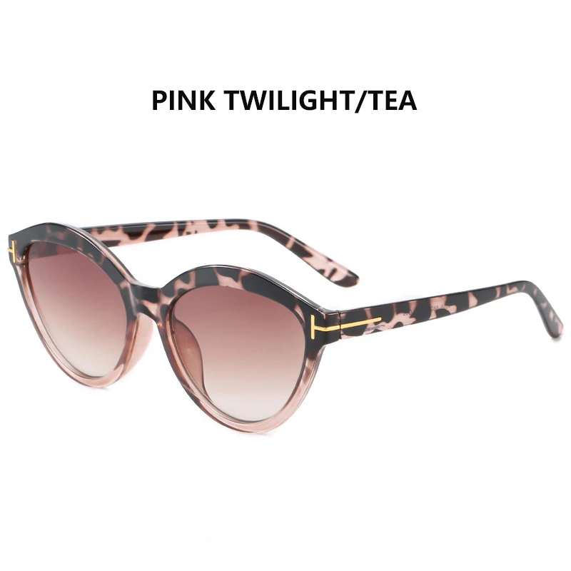 9056PINKTWILIGHT TEA ProudDemon новые затененные солнечные очки с кошачьим глазом Модные индивидуальные океан шт цветные очки женские брендовые дизайнерские очки UV400 - Цвет линз: 9056PINKTWILIGHT TEA