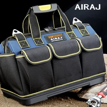 AIRAJ – sac à outils multifonction en tissu Oxford 1680D pour électricien, sac de rangement Anti chute étanche à poches multiples