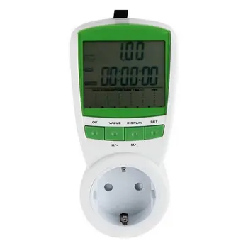 

Metering Socket LCD Digital Display Energy Power Meter Watt Volt Amp Frequency Monitor Analyzer 230V 50Hz