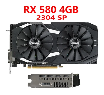 

Used ASUS Graphics Cards RX 580 4GB 256Bit GDDR5 for AMD RX 500 series VGA Cards RX580 Used DisplayPort HDMI DVI Video Card
