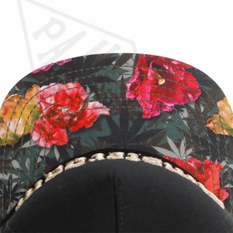 Брендовая кепка а дам PANGKB с золотыми буквами и цветком snapback для мужчин женщин