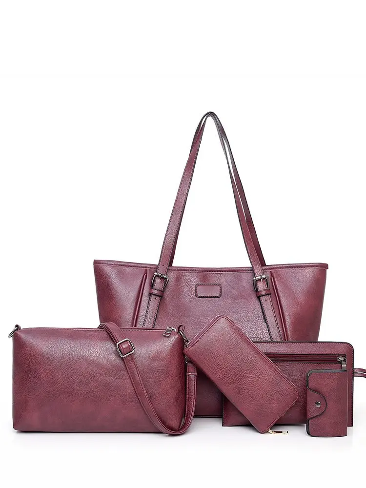 

WOMEN'S Bag 2019 New Style Retro Four-piece Set Picture Shoulder Bag Fashion Fashion Shoulder Bag