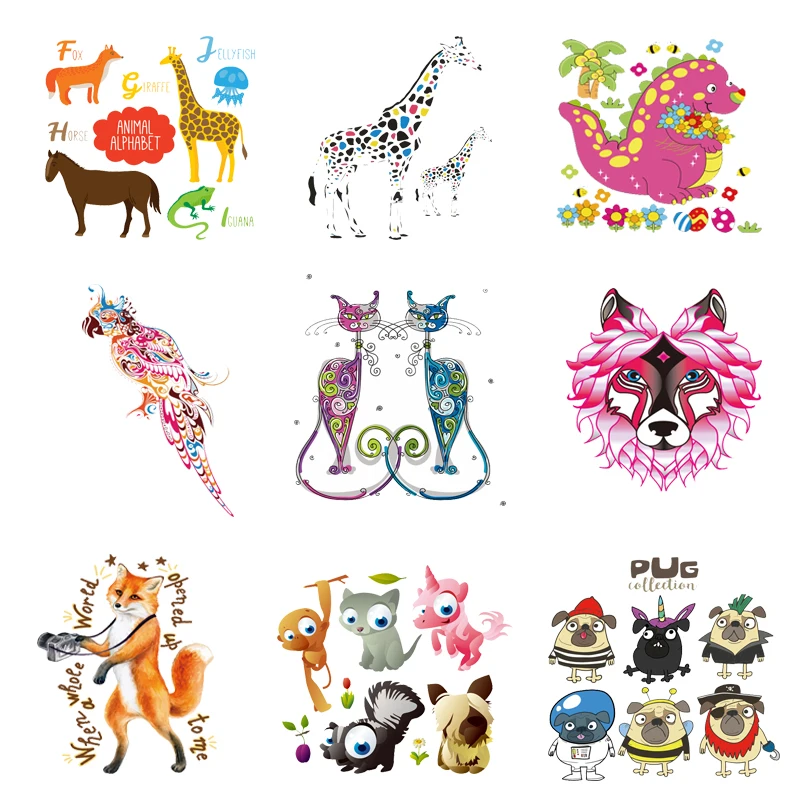 IrononTransfersforClothingAnimalsPatchesforClothesApplique