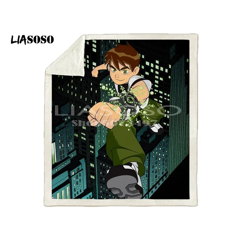 Новое поступление ben 10 comic Аниме одеяло s 3D печать мягкое одеяло s бросок на дом/диван/постельные принадлежности переносное взрослое одеяло для путешествий - Цвет: 10