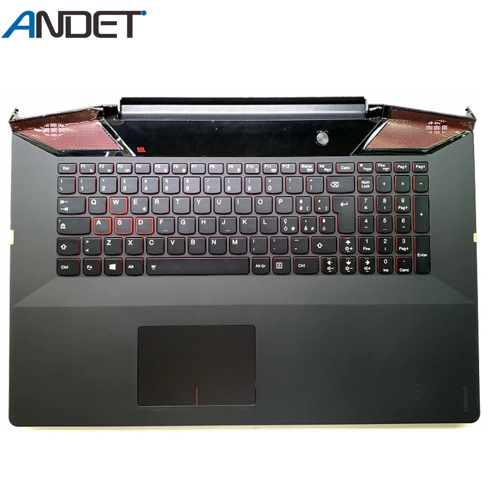 Пустой чехол для ноутбука lenovo Ideapad Y700-17 Y700-17ISK Подставка для рук клавиатура с подсветкой Сенсорная панель 5CB0K37629 - Цвет: with keyboard