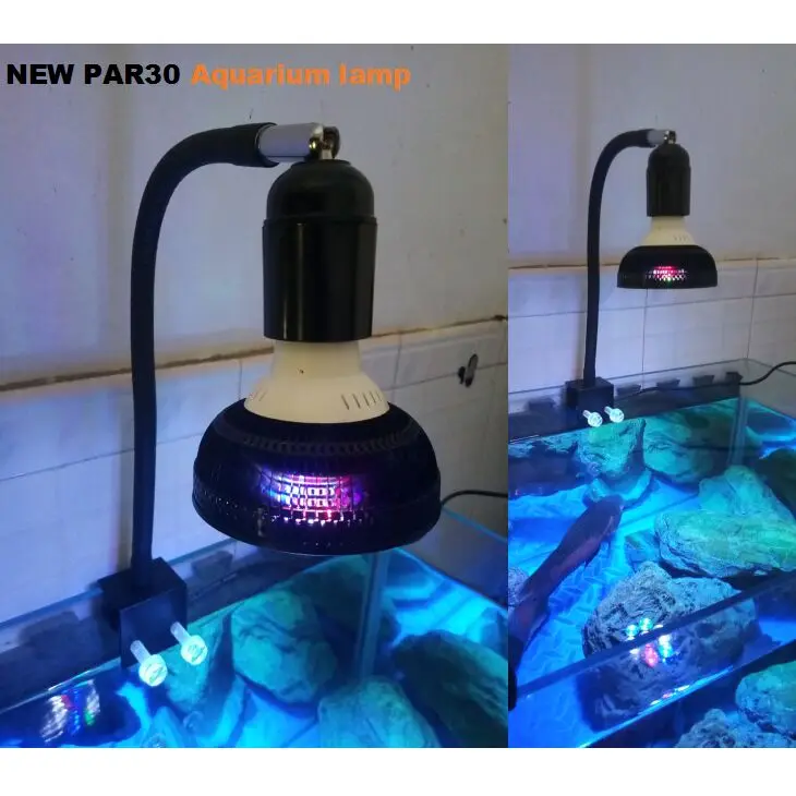 

NEW 21W profession customize LED Aquarium lamp PAR30/PAR38 Coral Reef led Grow Light Sump Algae Plant lighting PAR30 buld