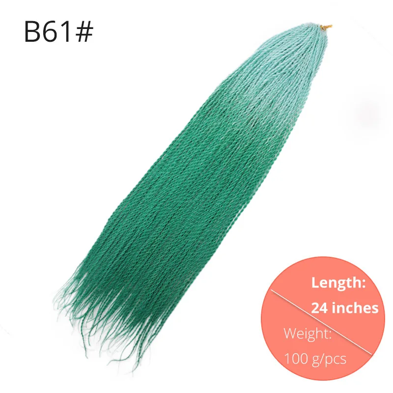 #16 AISIBEAUTY, вязанные косички, волосы, 24 дюйма, Омбре, канальские волосы, синтетические, Сенегальские, крученые волосы для наращивания, для отдыха, косплей - Цвет: #16