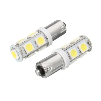 

2X H6W BAX9S 9 SMD 5050 LED CANBUS Side Parking Light Bulbs Car DRL Interior Bulbs 12V Lights LED White Bulbs